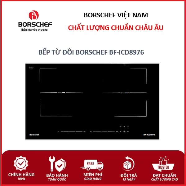 Bếp từ đôi Borschef, inverter BF-ICD8976